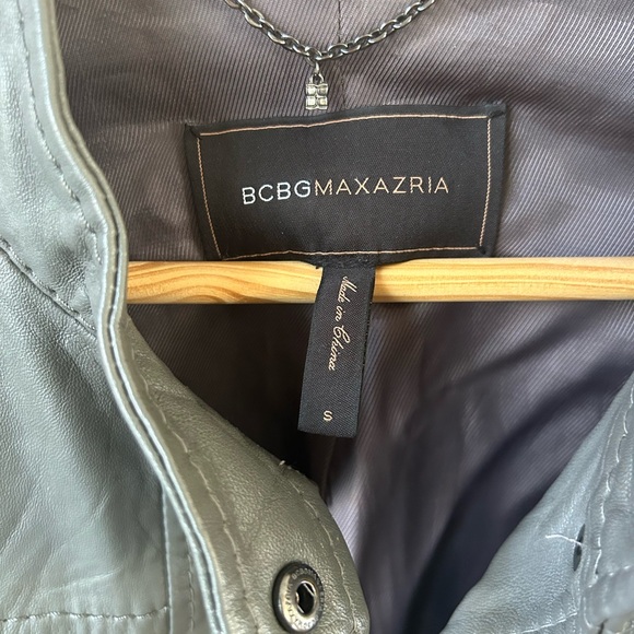 BCBG Leather Crop Jacket - Picture 2 of 6